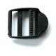 Passant Double + Languette noir 30 mm