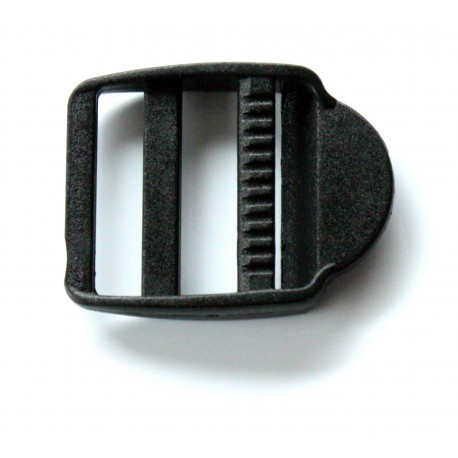 Passant Double + Languette noir 30 mm