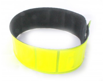 BRASSARD REFLECHISSANT FLUO JAUNE HAUTE VISIBILITE