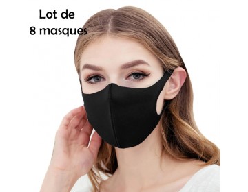 PACK de 8 MASQUES RÉUTILISABLES HOMOLOGUÉS